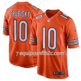 Camiseta Hombre NFL Chicago Bears Mitchell Trubisky 10 Nike Azul